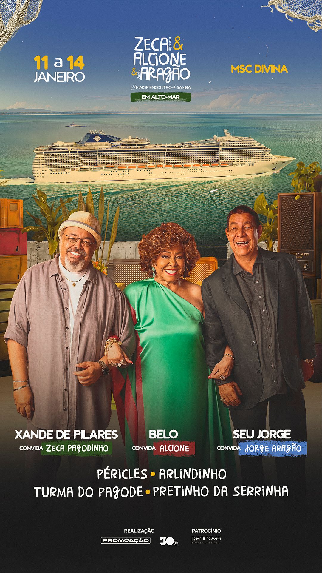 Zeca & Alcione & Aragão — Samba em Alto-Mar